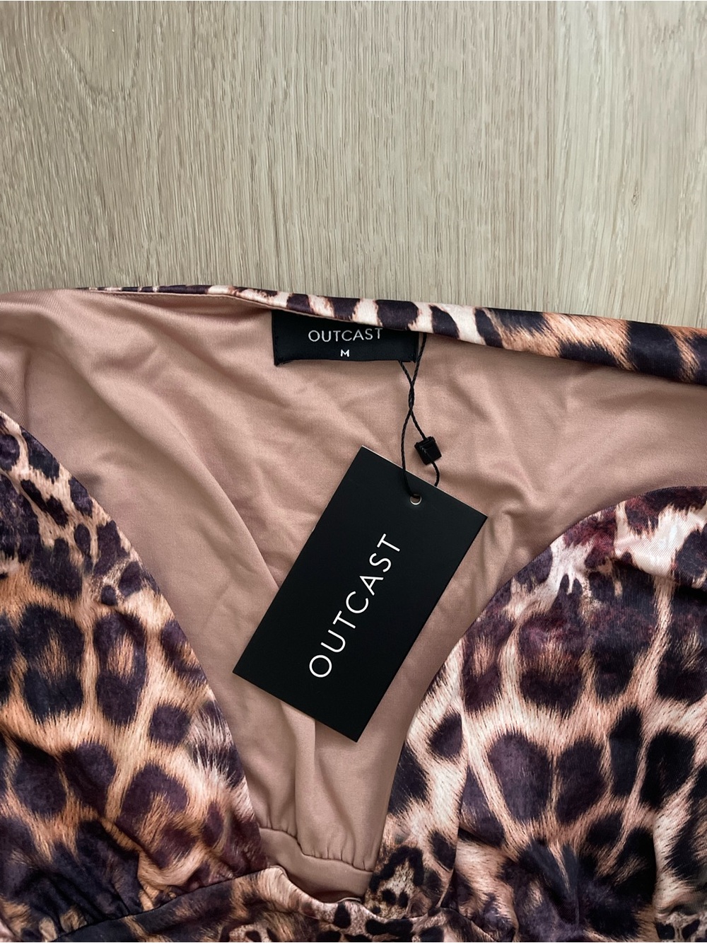 Outcast Leopard Print Ruched Top - Picture 3 of 3